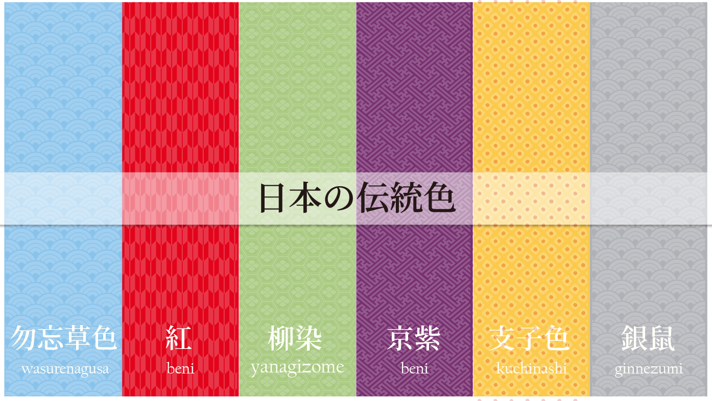 日本の伝統色を知るなら、和ごころの美